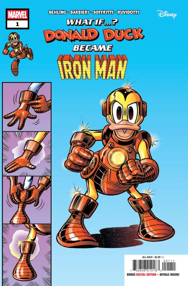 Marvel & Disney: What If? Donald Duck Became Iron Man #1 (2025) Comic Books Marvel & Disney: What If? Donald Duck Became Iron Man