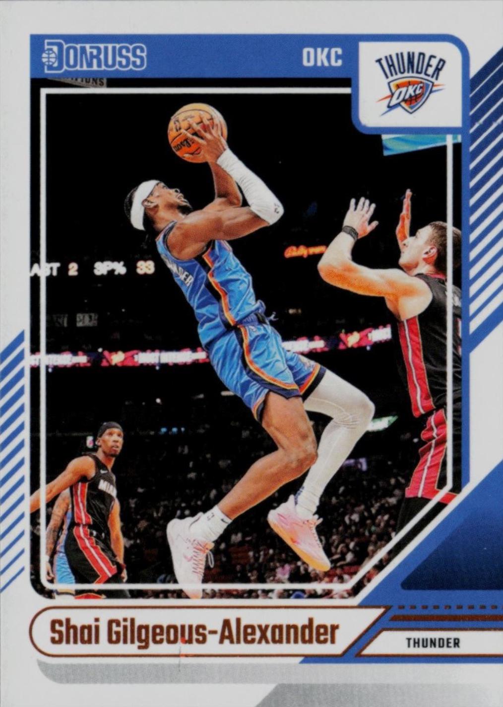 Shai Gilgeous-Alexander #123 Basketball Cards 2024 Panini Donruss