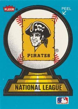 Pittsburgh Pirates Baseball Cards 1987 Fleer Team Stickers