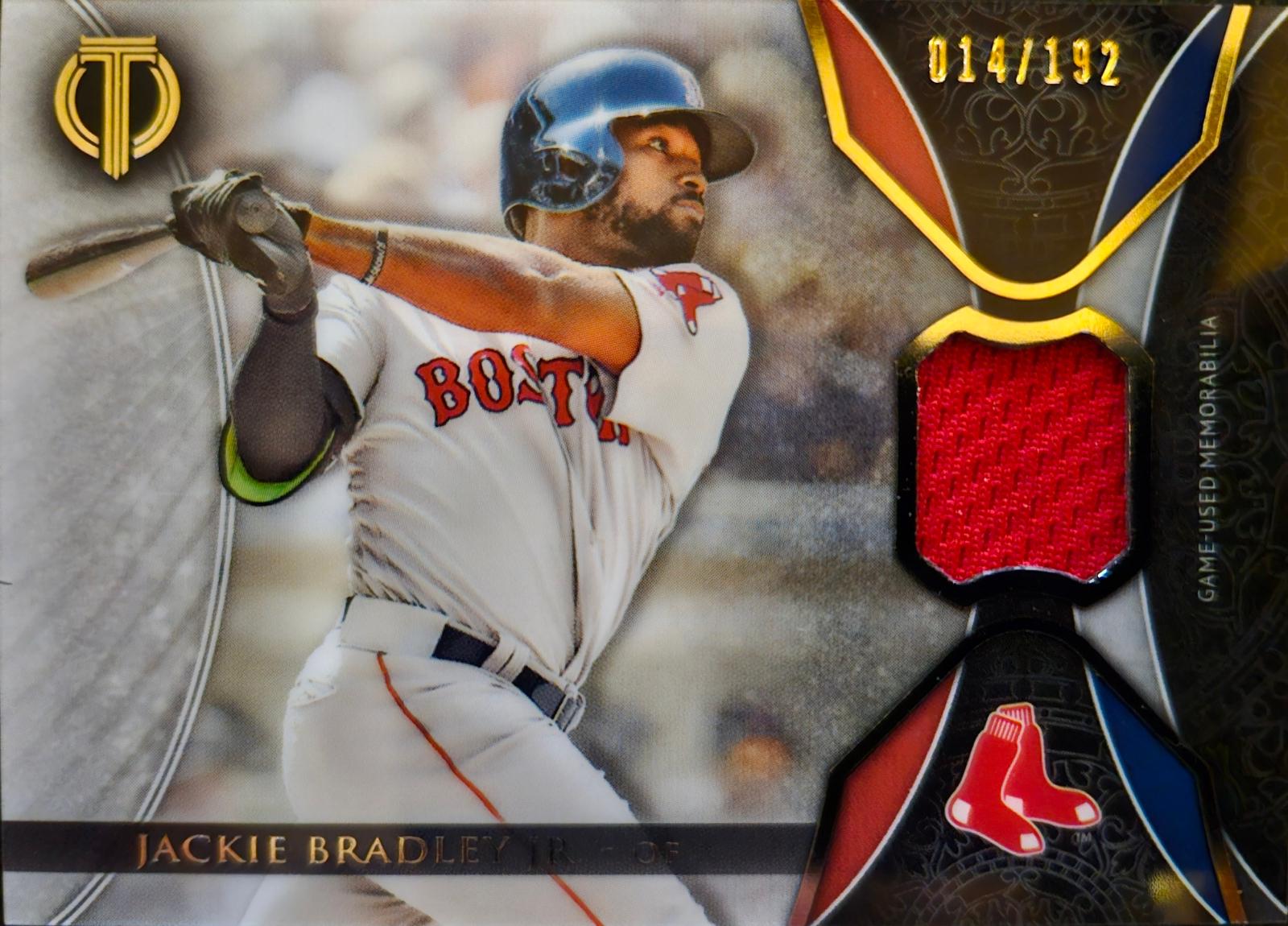 Jackie Bradley Jr #TR-JBJ Baseball Cards 2017 Topps Tribute Relics