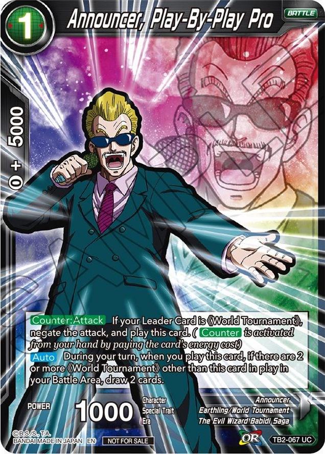 Announcer, Play-By-Play Pro TB2-067 Dragon Ball Fusion World Promos