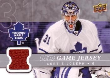 Curtis Joseph #GJ2-CJ 2008-09 Upper Deck Hockey UD Game Jerseys