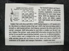 Rear | BARS Baseball Cards 1992 Stadium Club