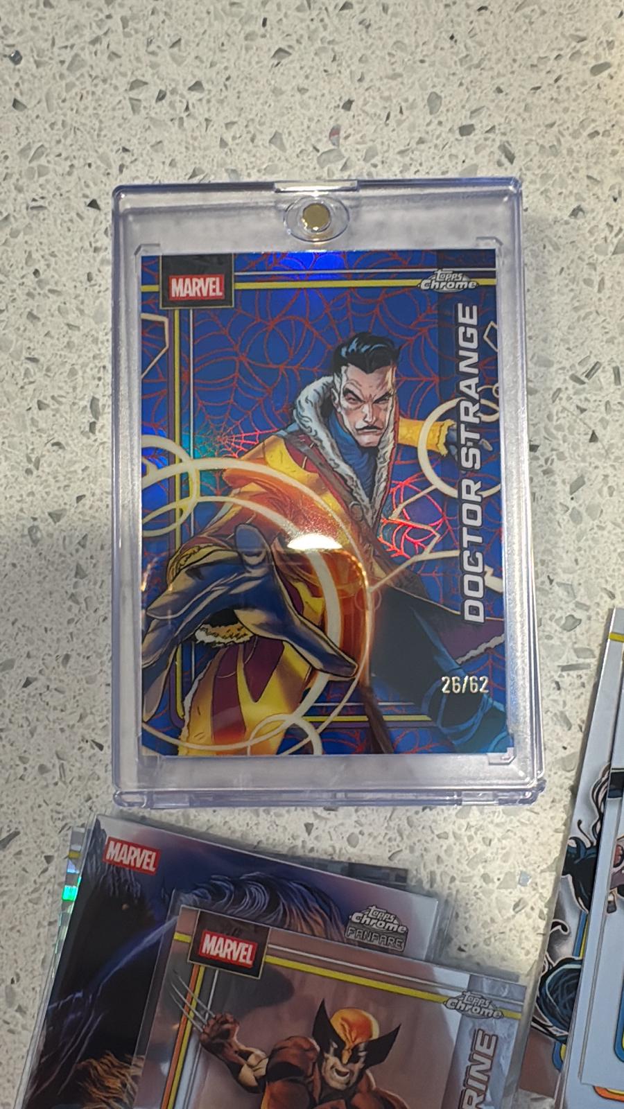 Doctor Strange Spider-Web Red/Blue Refractor