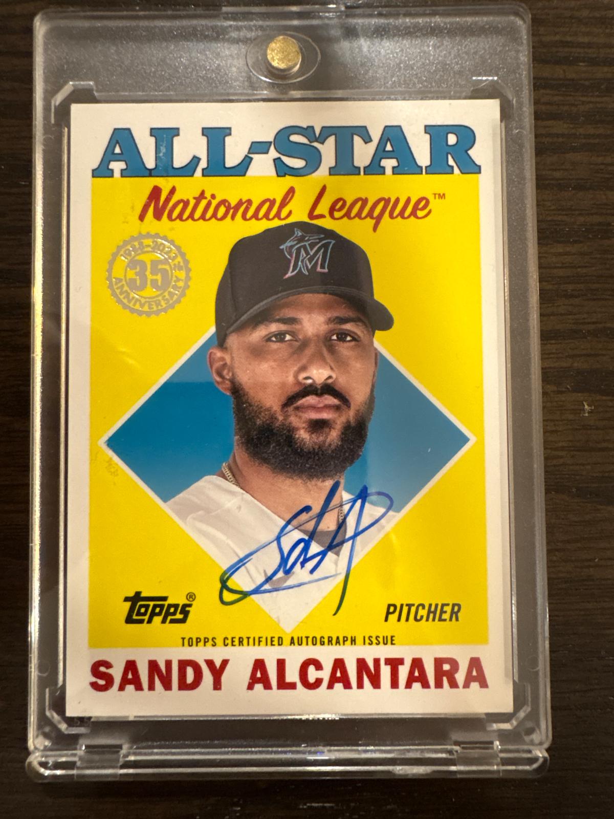 Sandy Alcantara #88ASA-SA 2023 Topps 1988 Topps Baseball All-Star Autographs