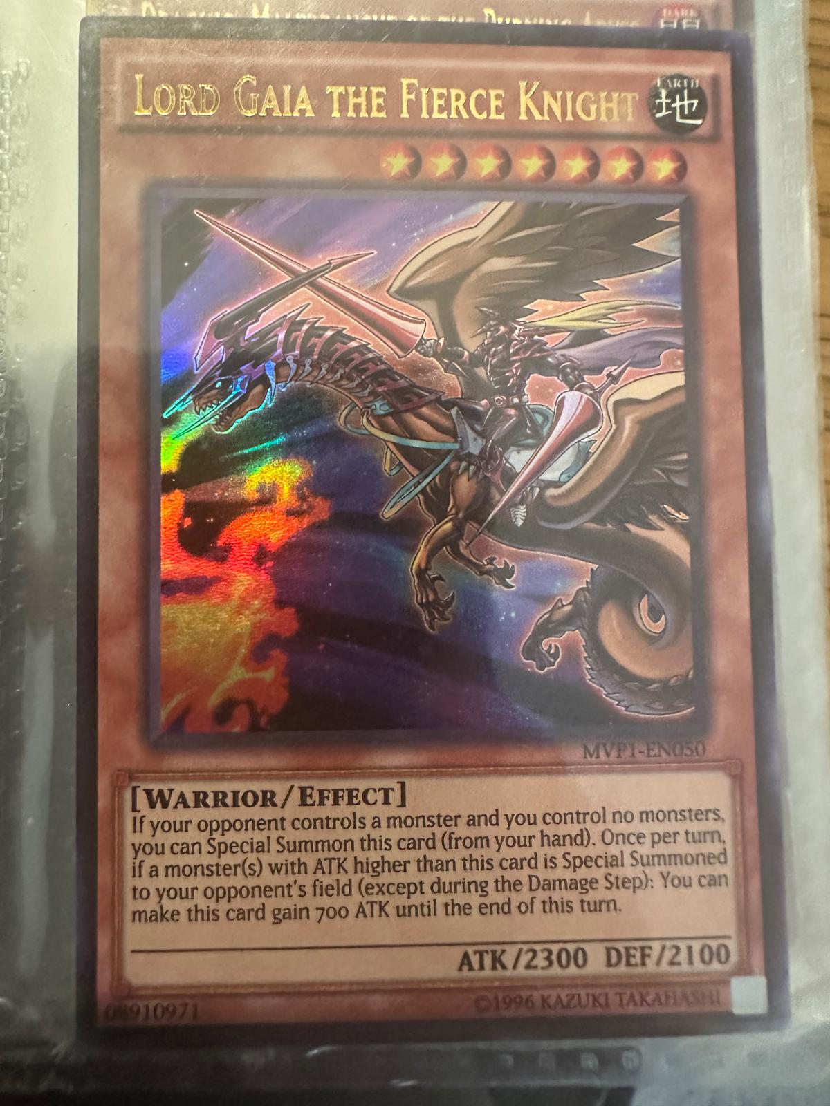Lord Gaia The Fierce Knight MVP1-050 YuGiOh The Dark Side of Dimensions Movie Pack
