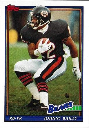 Johnny Bailey #169 Football Cards 1991 Topps
