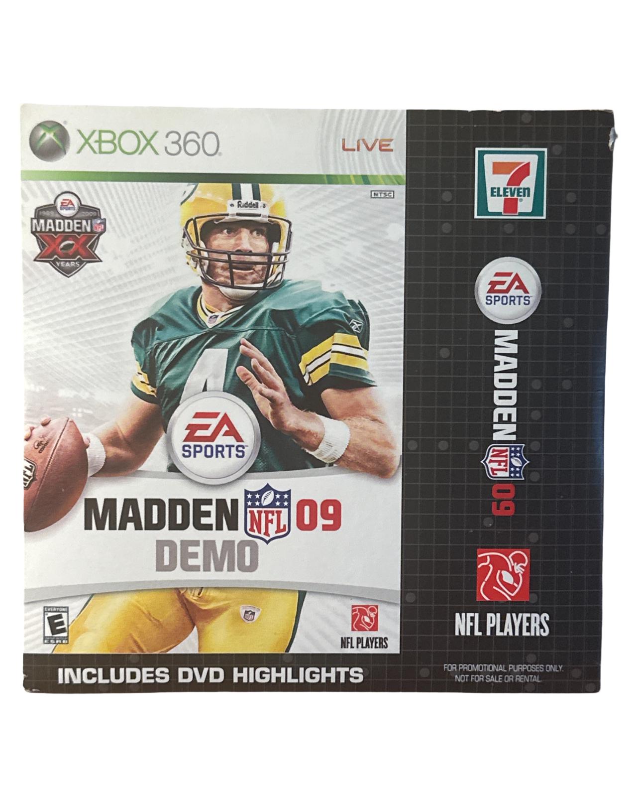 Madden 09 Demo Disc Xbox 360