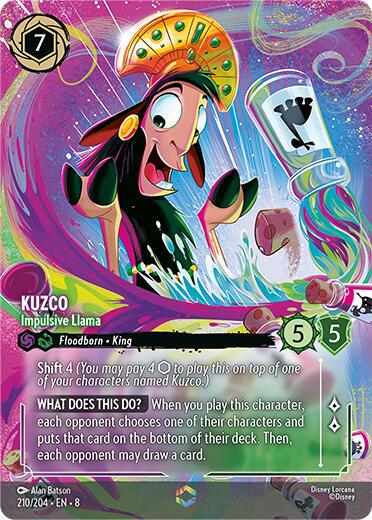 Kuzco - Impulsive Llama #210 Lorcana Reign of Jafar