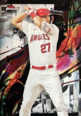 Mike Trout #1 Baseball Cards 2024 Topps Finest