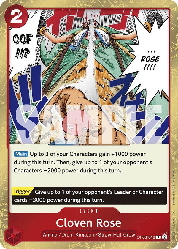 Cloven Rose OP08-018 One Piece Two Legends