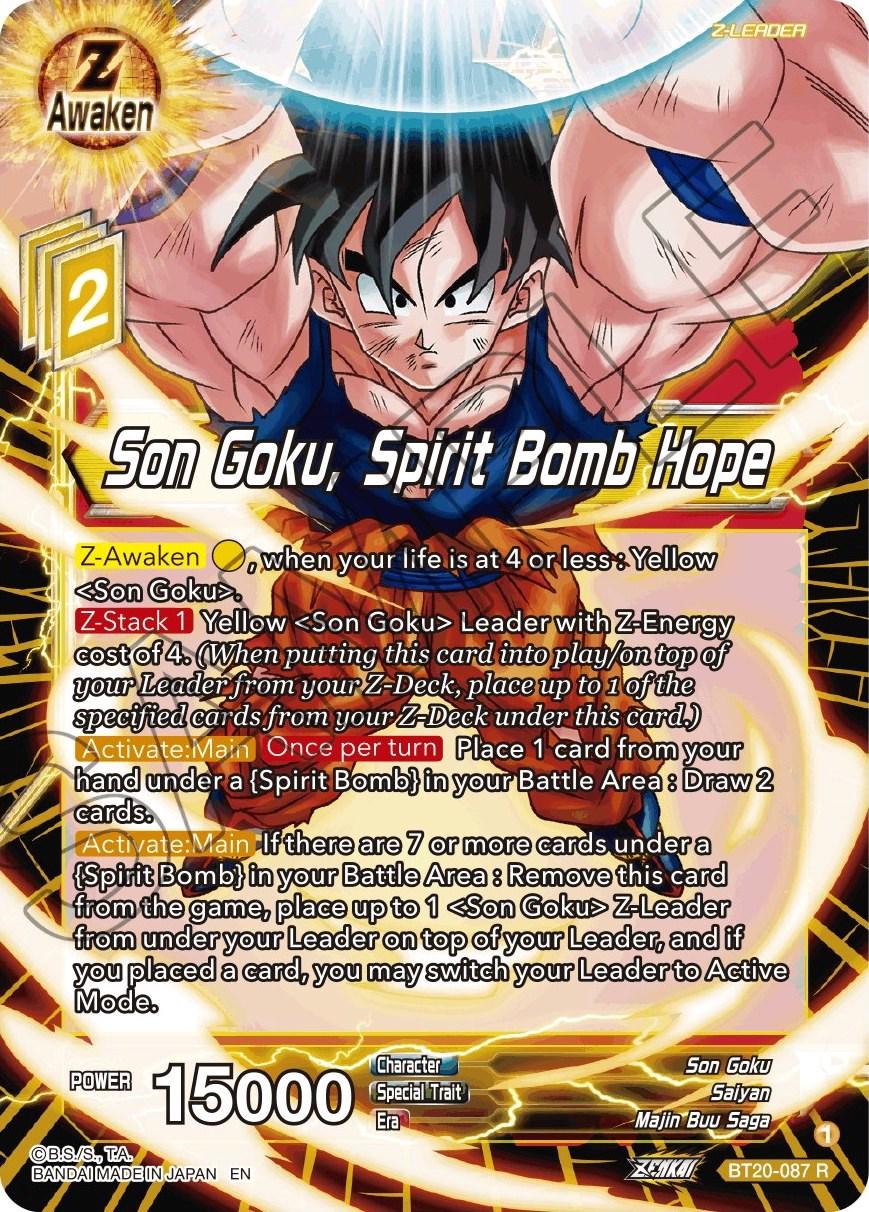 Son Goku, Spirit Bomb Hope BT20-087 Dragon Ball Super Power Absorbed