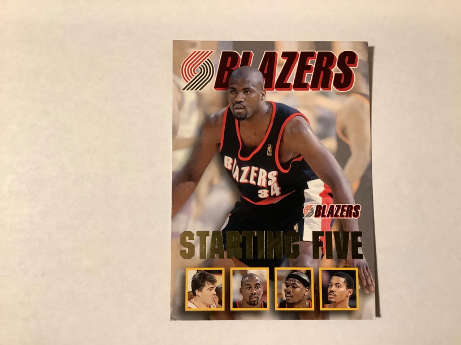 Blazers Starting Five #22 Basketball Cards 1997 Hoops