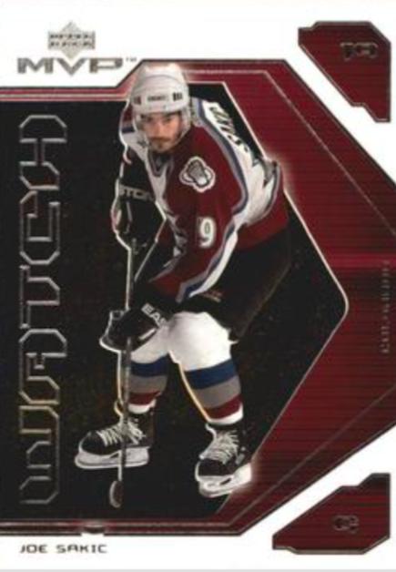 Joe Sakic #MW2 Hockey Cards 2001 Upper Deck MVP Watch