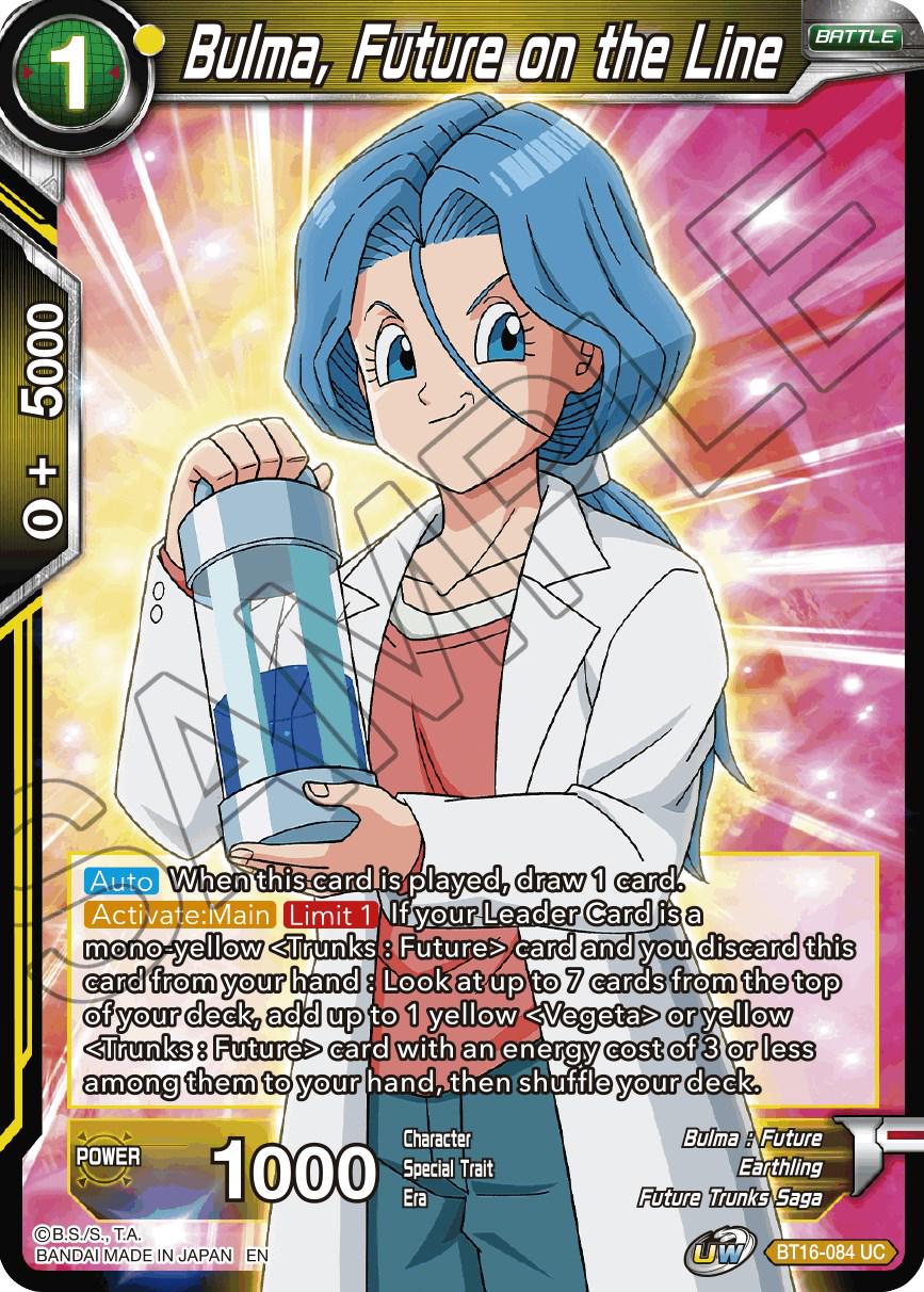 Bulma, Future on the Line BT16-084 Dragon Ball Super Realm of the Gods