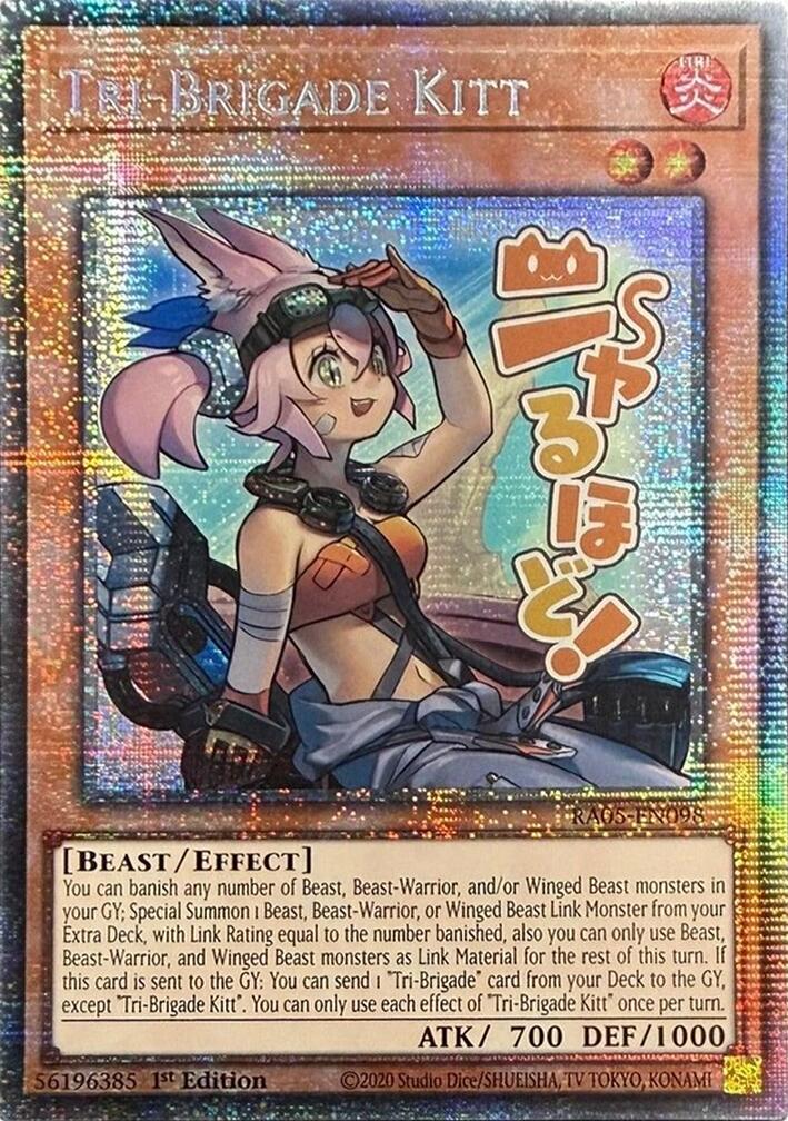 Tri-Brigade Kitt [Starlight Rare] RA05-EN098 Prices | YuGiOh Rarity  Collection 5 | YuGiOh Cards