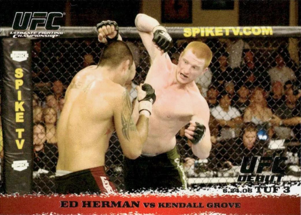 Ed Herman, Kendall Grove #44 Ufc Cards 2009 Topps UFC Round 1