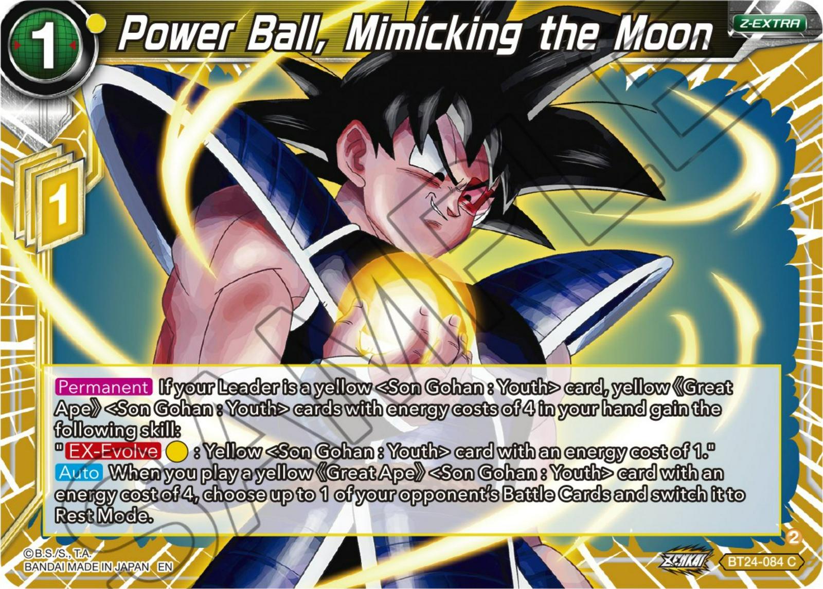 Power Ball, Mimicking the Moon BT24-084 Dragon Ball Super Beyond Generations