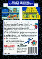 Back Cover | Rolling Thunder 2 Sega Genesis