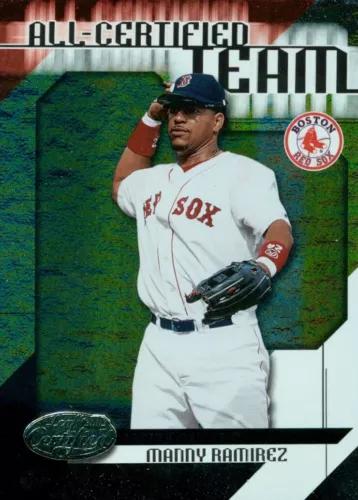 Manny Ramirez #AC-15 Baseball Cards 2002 Leaf Certified All Team