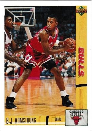 B.J. Armstrong #184 Basketball Cards 1991 Upper Deck