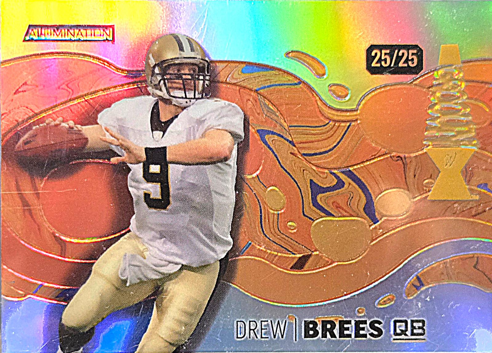 Drew Brees #AG-DB 2024 Wild Card Alumination Just The Hits Groovin Football