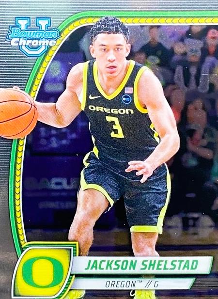 Jackson Shelstad #77 Basketball Cards 2024 Bowman Chrome University