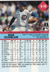 Back | Bob Scanlan Baseball Cards 1992 Fleer Update