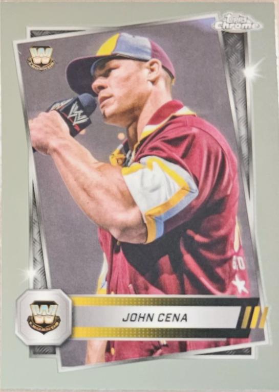 John Cena #16 Wrestling Cards 2025 Topps Chrome WWE