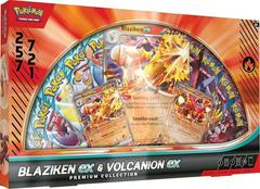 Blaziken Ex & Volcanion Ex Premium Collection from Pokemon Promo set
