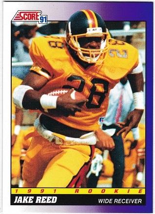 Jake Reed #574 Football Cards 1991 Score