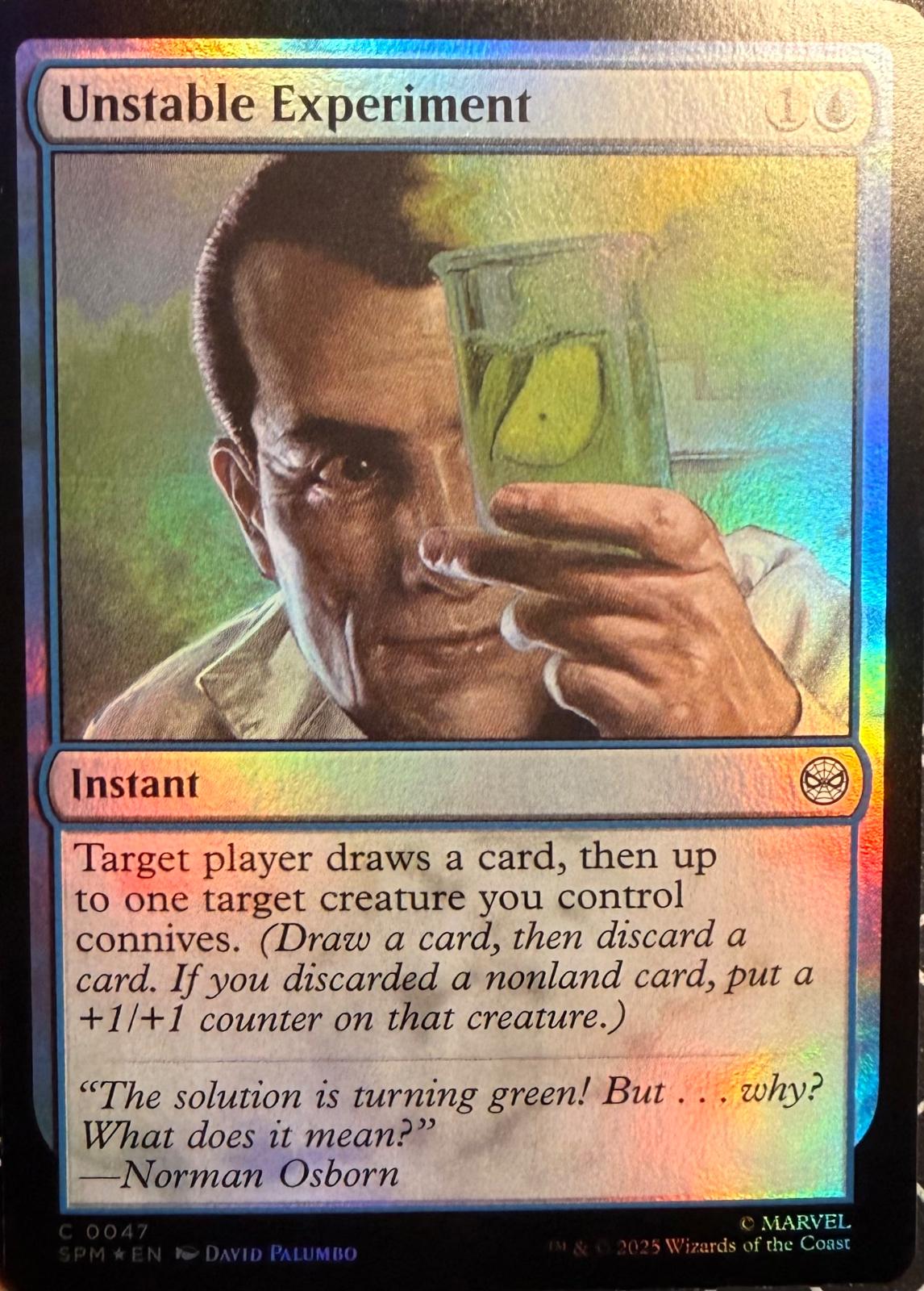Unstable Experiment [Foil] #47 Prices | Magic Marvel Spider-Man | Magic ...