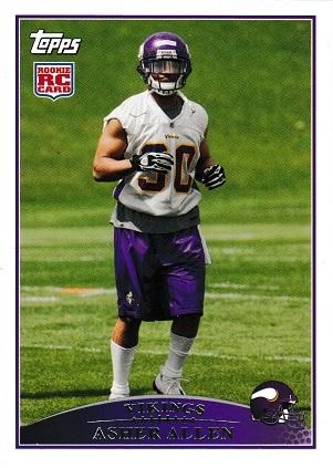 Asher Allen #338 Football Cards 2009 Topps