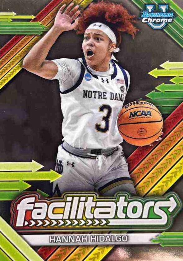 Hannah Hidalgo #F-19 Basketball Cards 2024 Bowman Chrome University Facilitators
