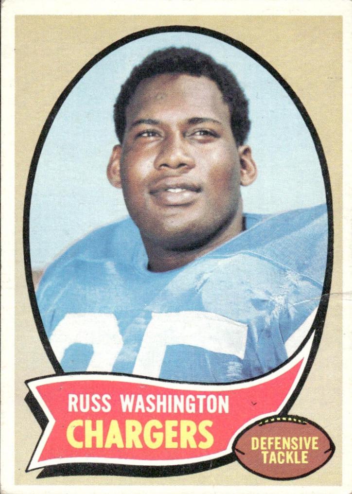 Russ Washington #206 Football Cards 1970 Topps