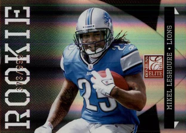 Mikel Leshoure #168 Football Cards 2011 Panini Donruss Elite