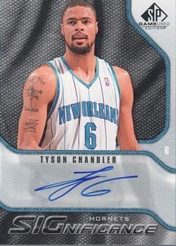 Tyson Chandler #S-TY 2009-10 SP Game Used Basketball SIGnificance