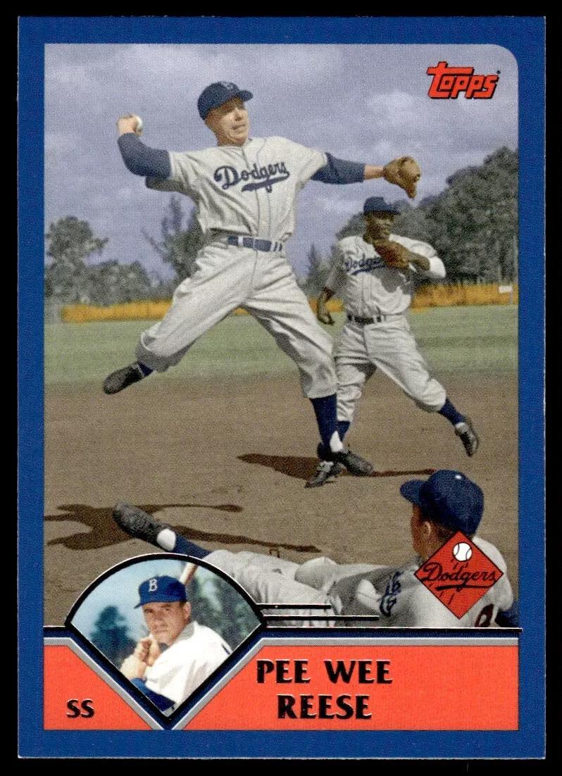Pee Wee Reese #VLC-44 Baseball Cards 2010 Topps Update Vintage Legends Collection