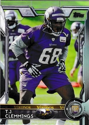 T.J. Clemmings #425 Football Cards 2015 Topps