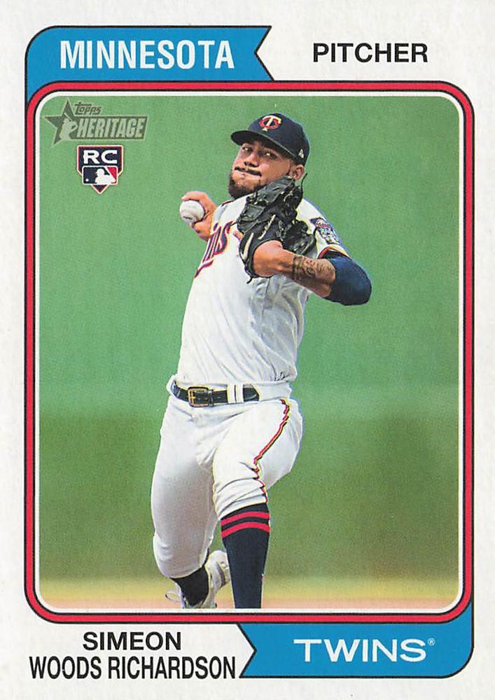 Simeon Woods Richardson #65 2023 Topps Heritage Baseball