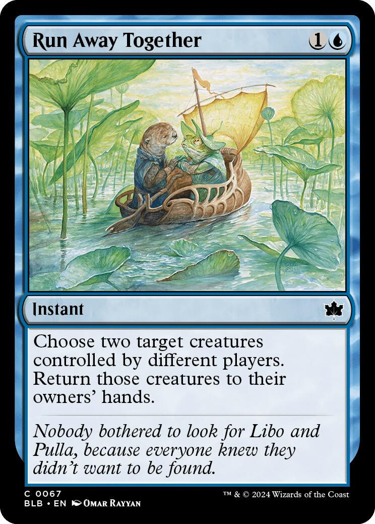 Run Away Together [Foil] (Magic Bloomburrow)