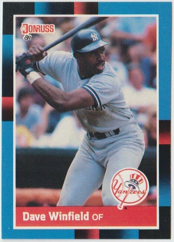 Dave Winfield #298 Baseball Cards 1988 Donruss