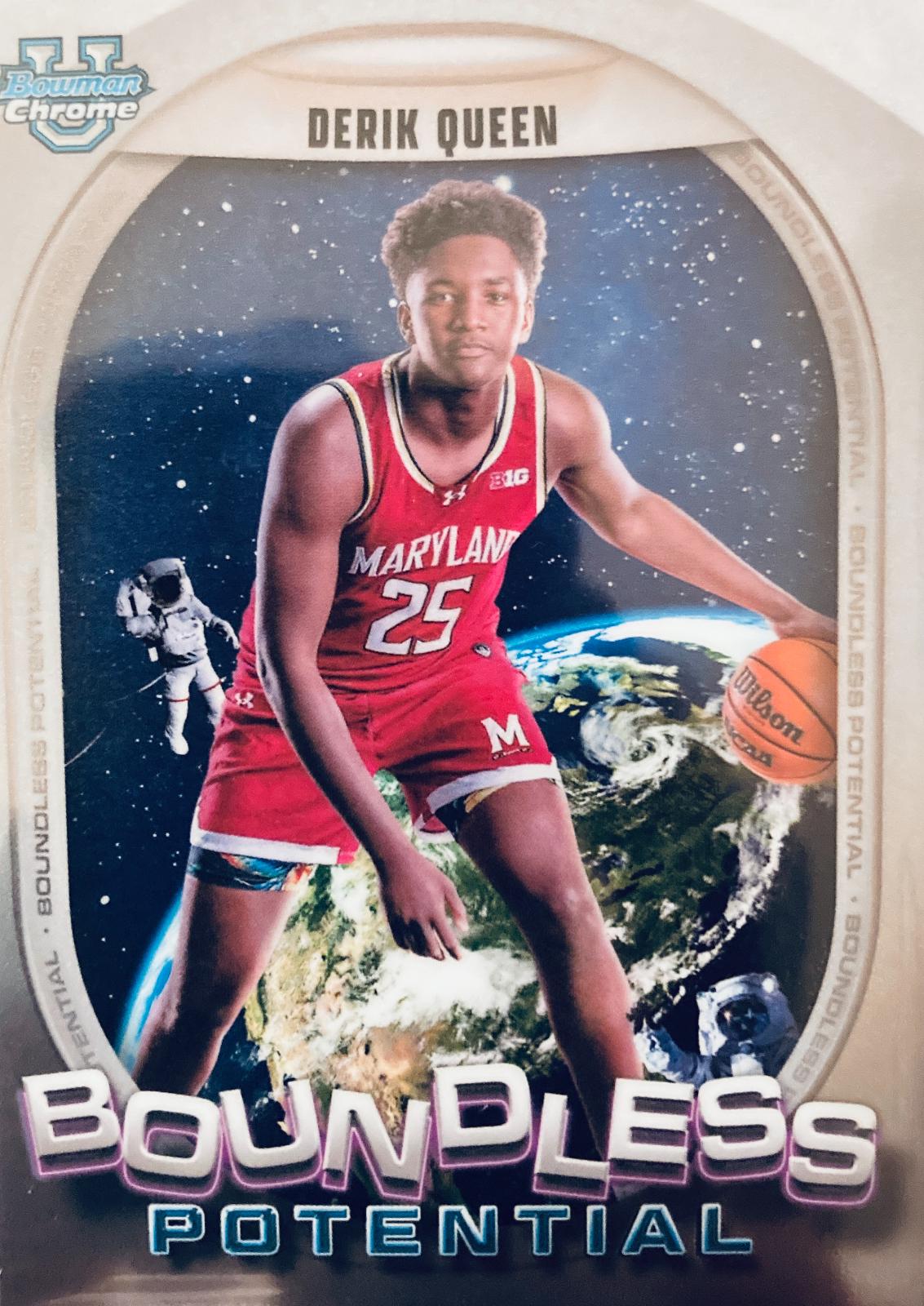 Derik Queen #BP-7 Basketball Cards 2024 Bowman Chrome University Boundless Potential