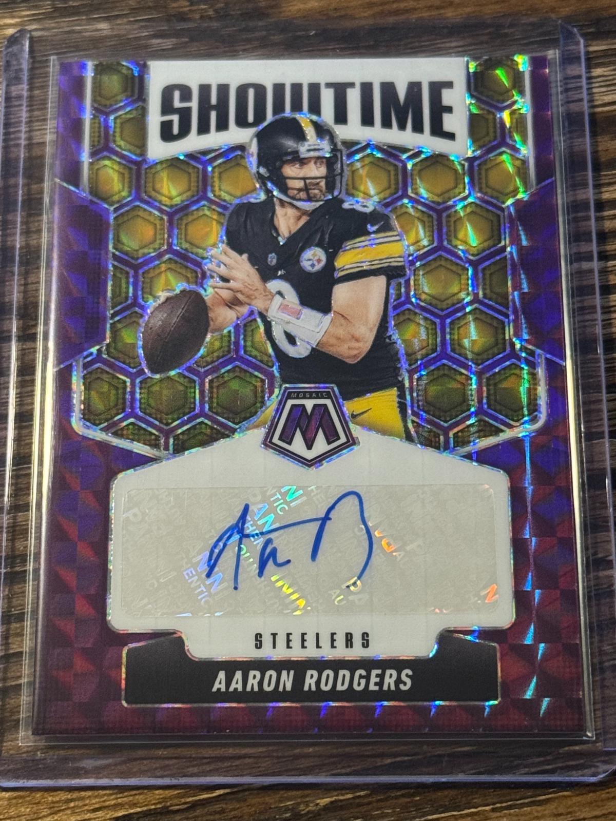 Aaron Rodgers [Purple] #5 Prices | 2025 Panini Mosaic Showtime ...