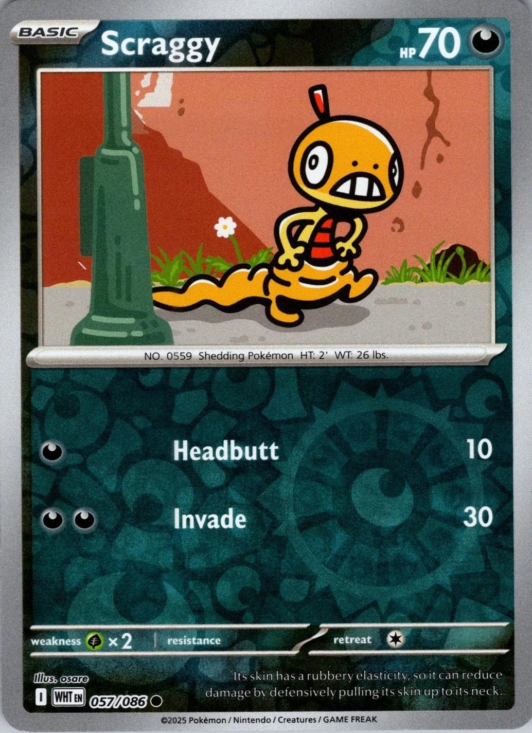 Scraggy [Reverse] #57 Prices | Pokemon White Flare | Pokemon Cards