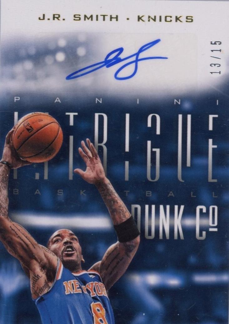 J.R. Smith #47 Basketball Cards 2013 Panini Intrigue Dunk Company Autograph