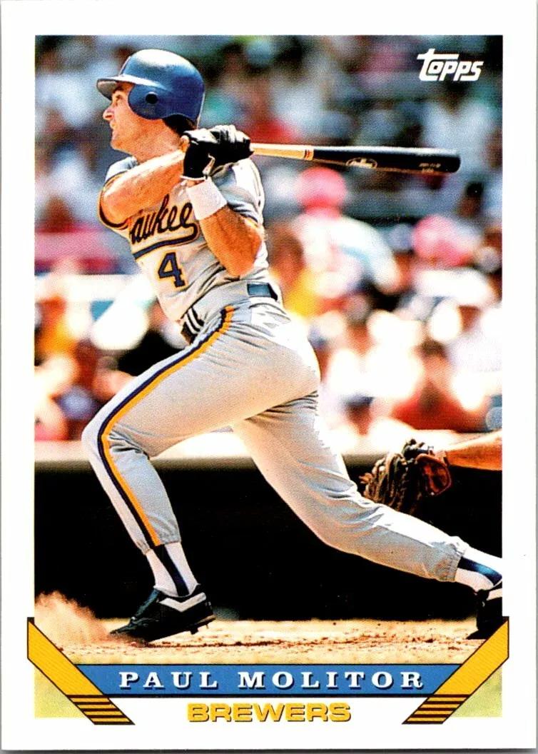 Paul Molitor #207 Baseball Cards 1993 Topps
