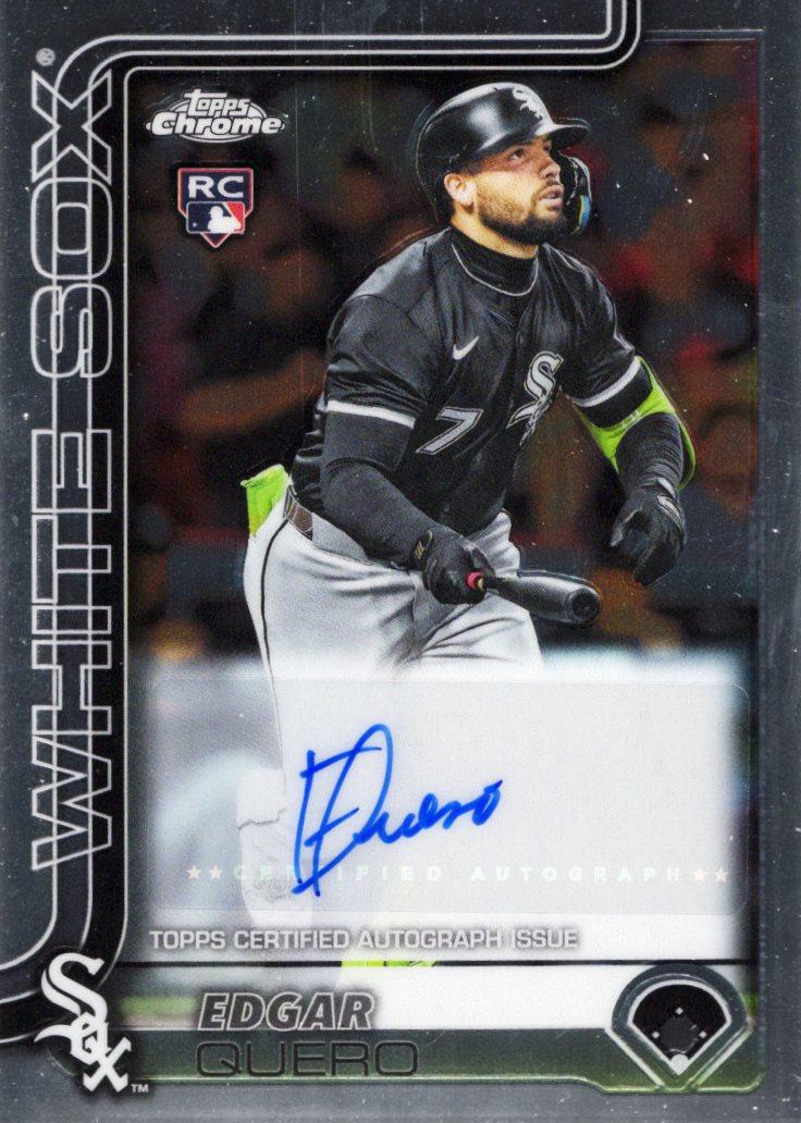 Edgar Quero #AC-EQ 2025 Topps Chrome Update Autograph Baseball