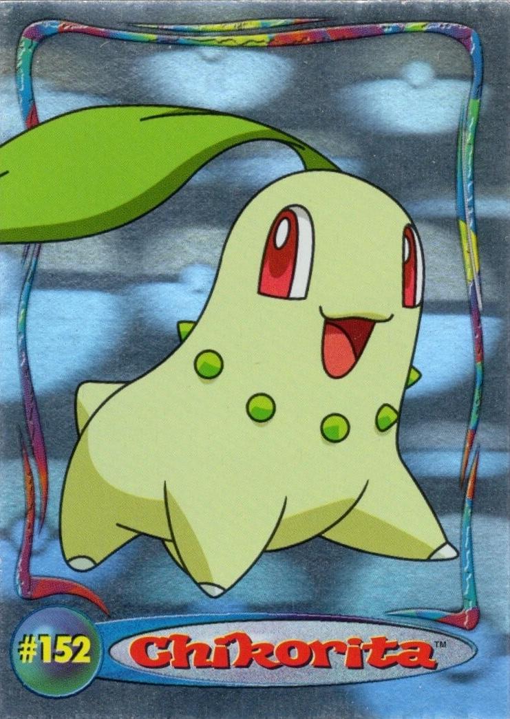Chikorita #152 Pokemon 2001 Topps Johto Hologram