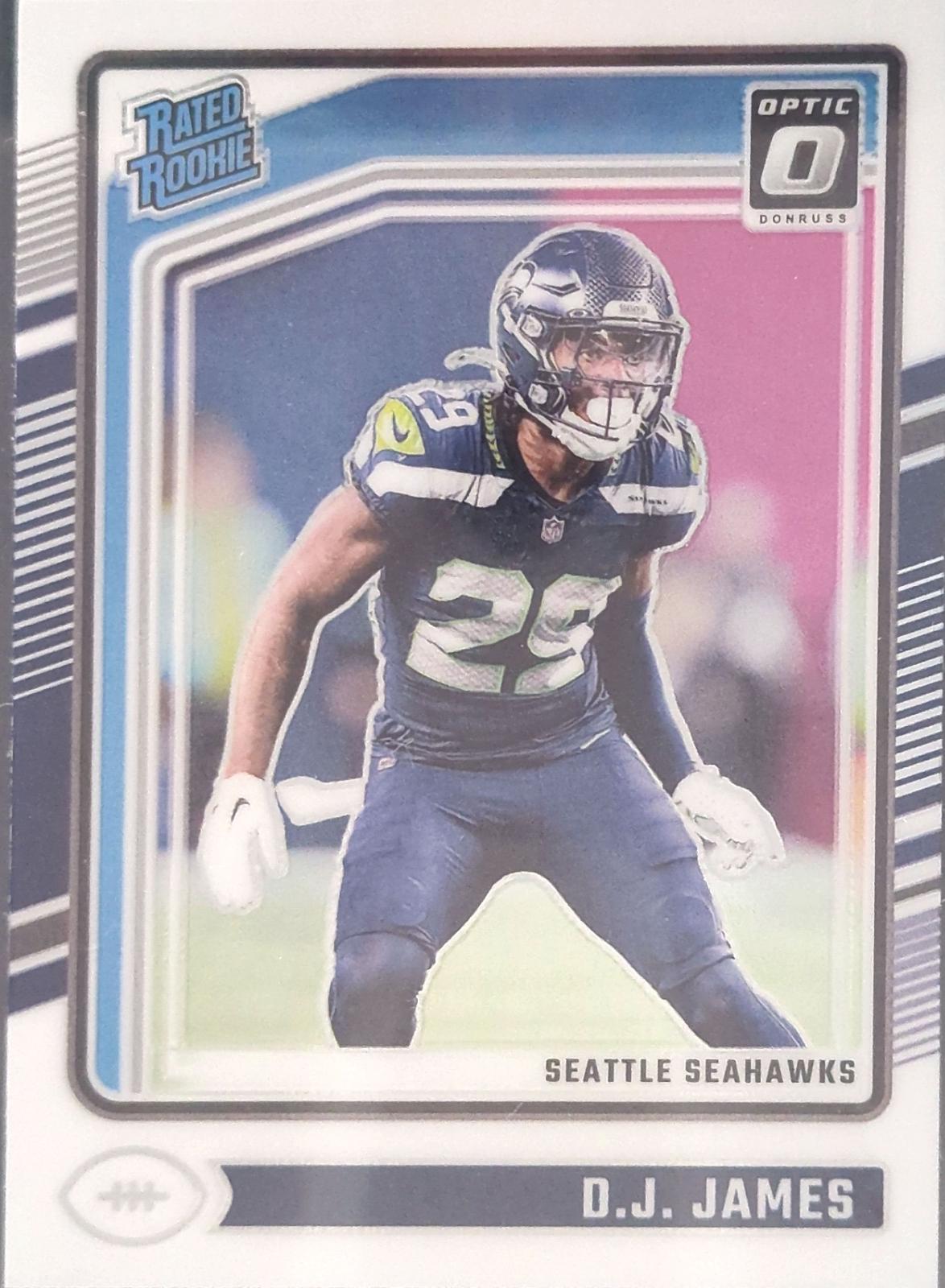 D.J. James #222 Football Cards 2024 Panini Donruss Optic